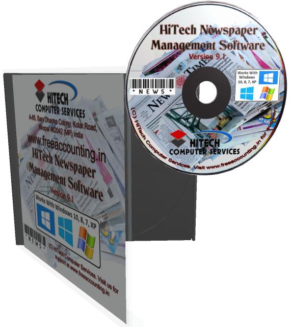 Accounting Software for Newspapers , newspaper circulation management software, newspaper advertising management software, Accounting Software for Newspapers, Software for Magazine Publishers, Financial Accounting Software, Inventory Control Software for Business, Newspaper Software, Financial Accounting and Business Management software for Traders, Industry, Hotels, Hospitals, Medical Suppliers, Petrol Pumps, Newspapers, Magazine Publishers, Automobile Dealers, Commodity Brokers
